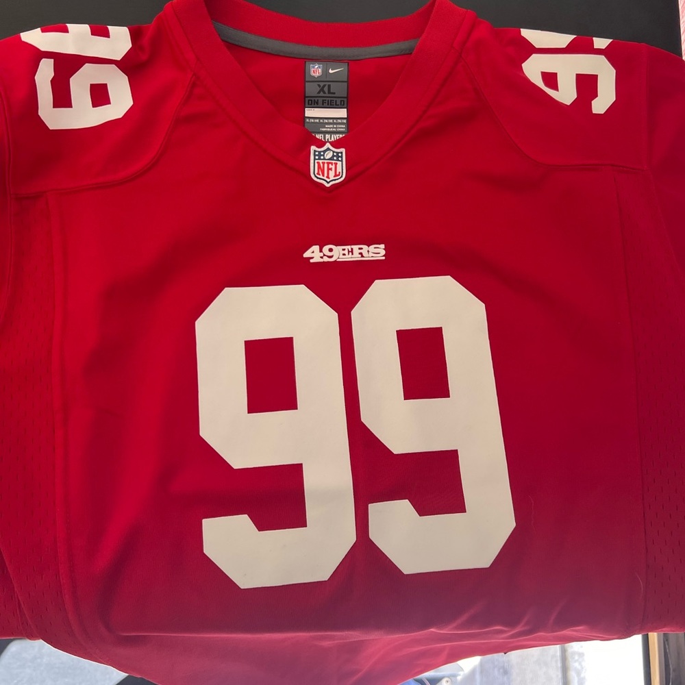 49ers jersey size XL in boys